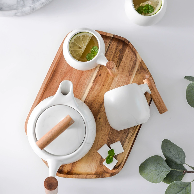 Modern Nordic Style White Tea Set - Image 4